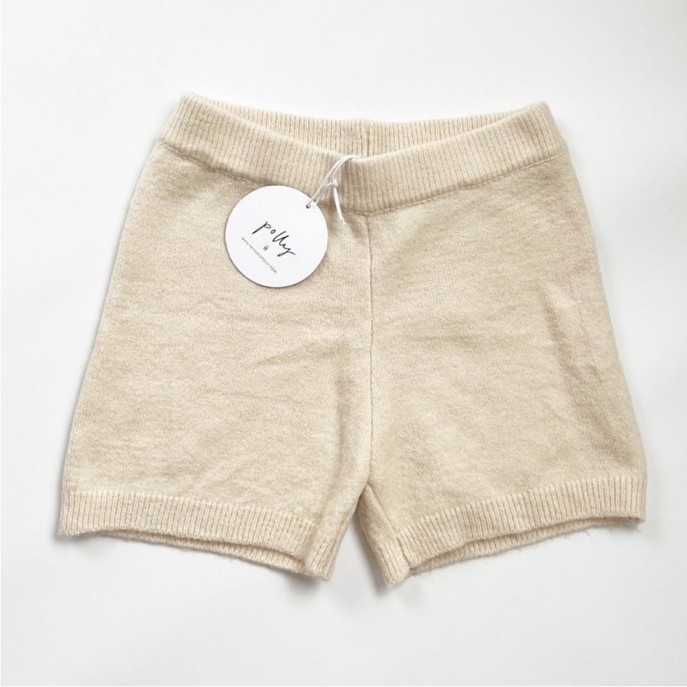 NWT Princess Polly Oatmeal Sweater Knit Lounge Shorts High Rise S/M